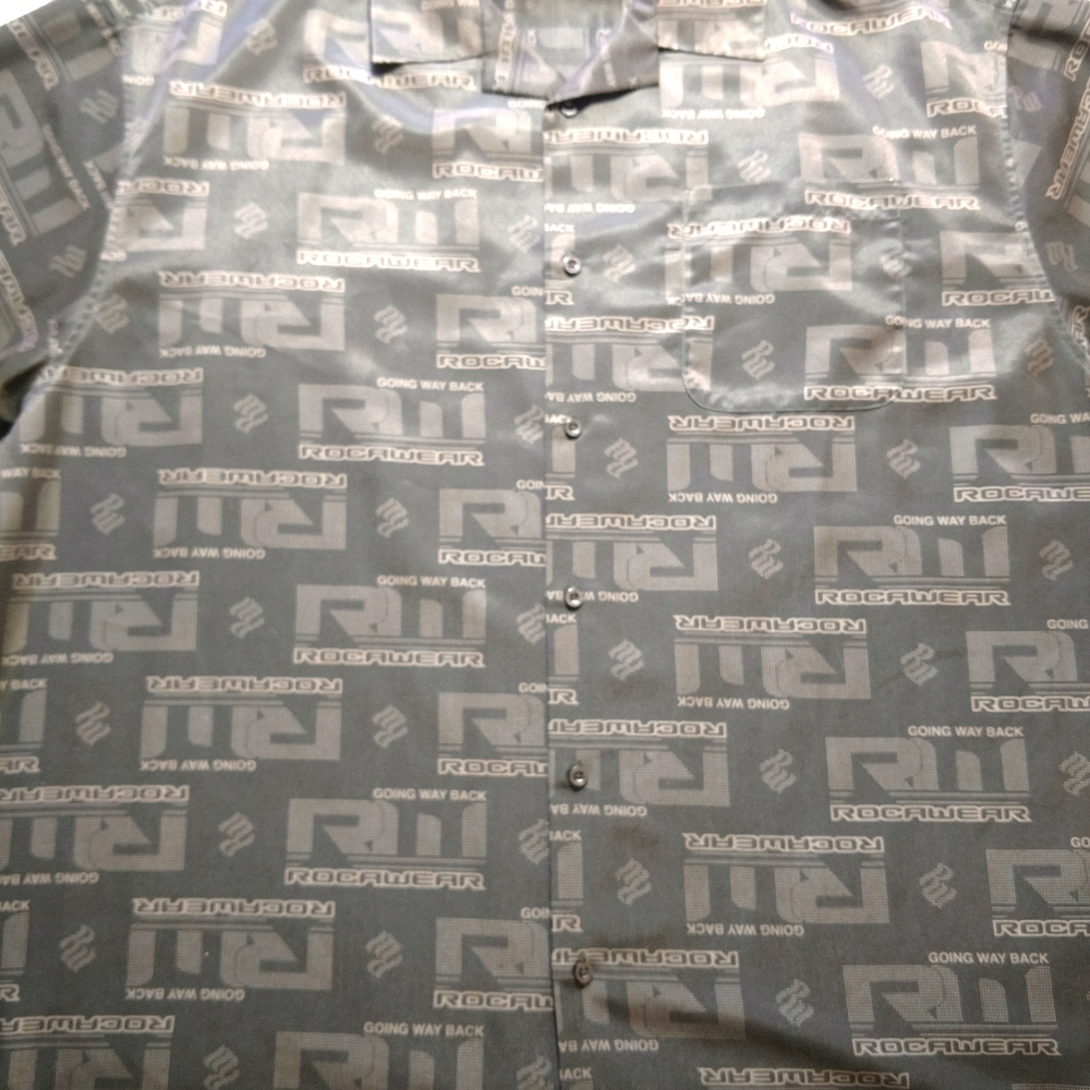 RocaWear "Going Way Back" Button Down Shirt